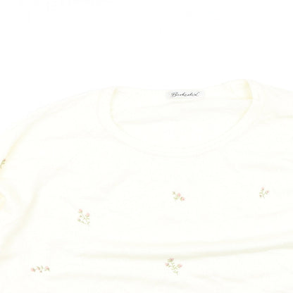 Womens UK Size 14 Berkertex Ivory Pullover Jumper