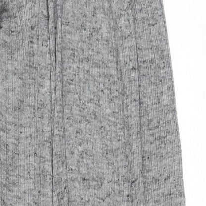 F&F Womens Grey V-Neck  Acrylic Cardigan Jumper Size M