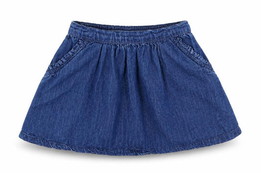 NEXT Girls Blue  100% Cotton Flare Skirt Size 2-3 Years  Regular