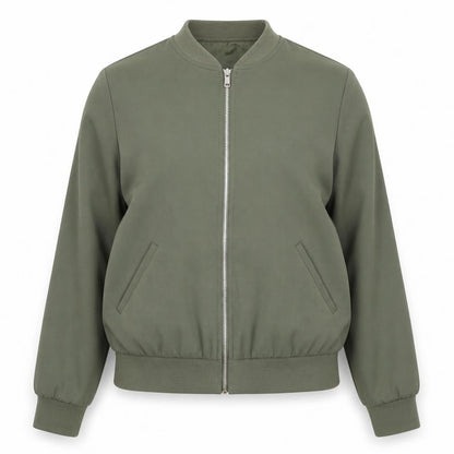 Womens UK Size 12 F&F Green Full Zip Jumper