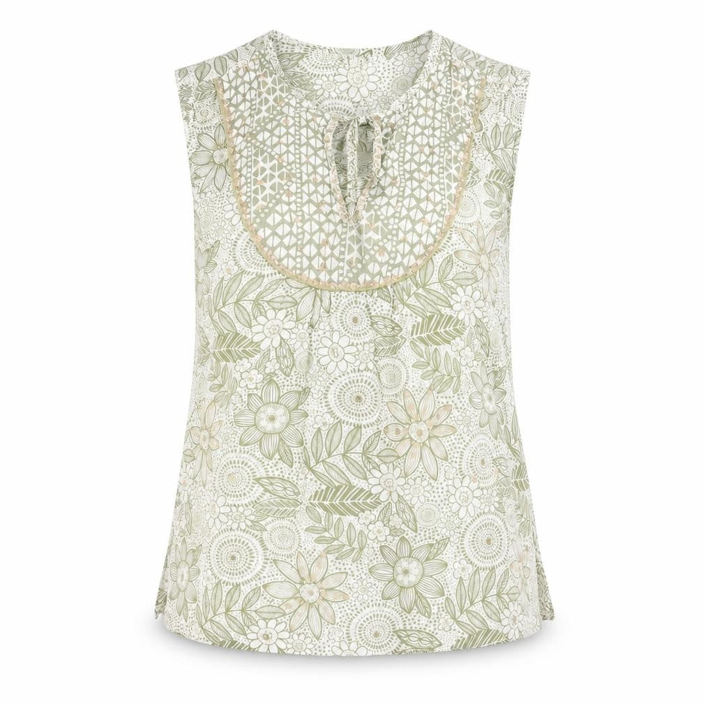 Womens UK Size 14 River Island Green Basic Tank