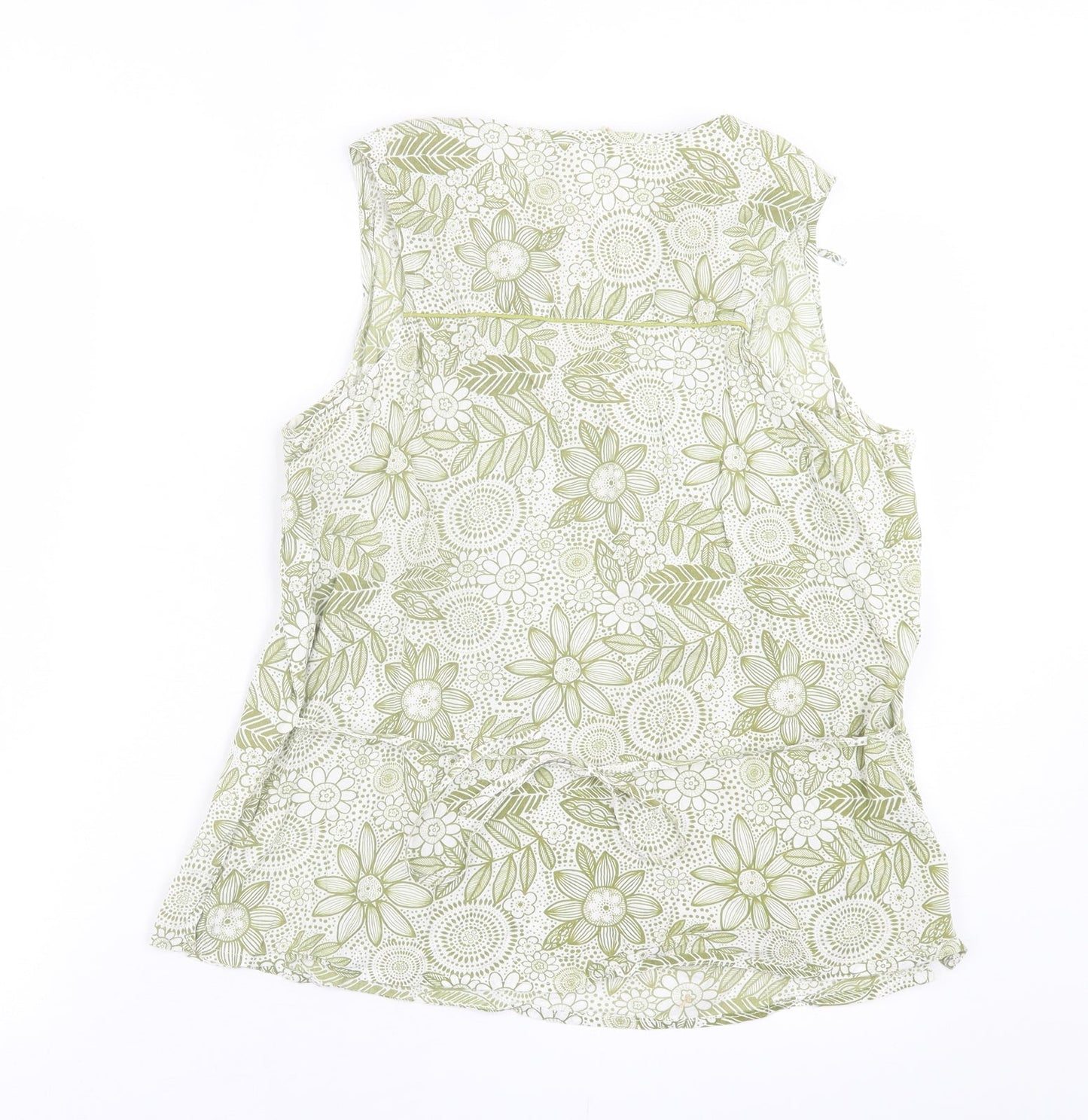 Womens UK Size 14 River Island Green Basic Tank