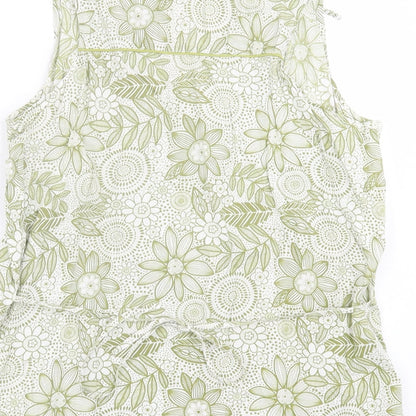 Womens UK Size 14 River Island Green Basic Tank