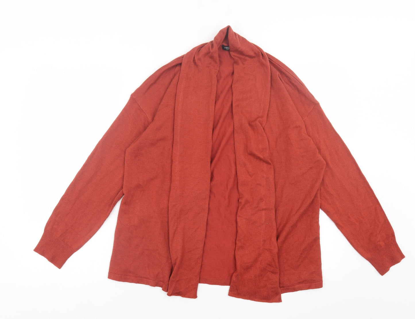 La Redoute Womens Red V-Neck  Acrylic Cardigan Jumper Size 10