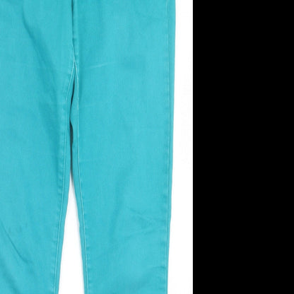 Gap Womens Blue  Cotton Skinny Jeans Size 30 in L32 in Regular Button