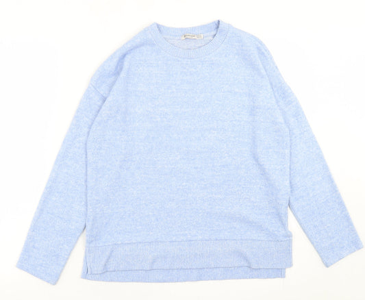 Womens UK Size XS Stradivarius Blue Pullover Jumper