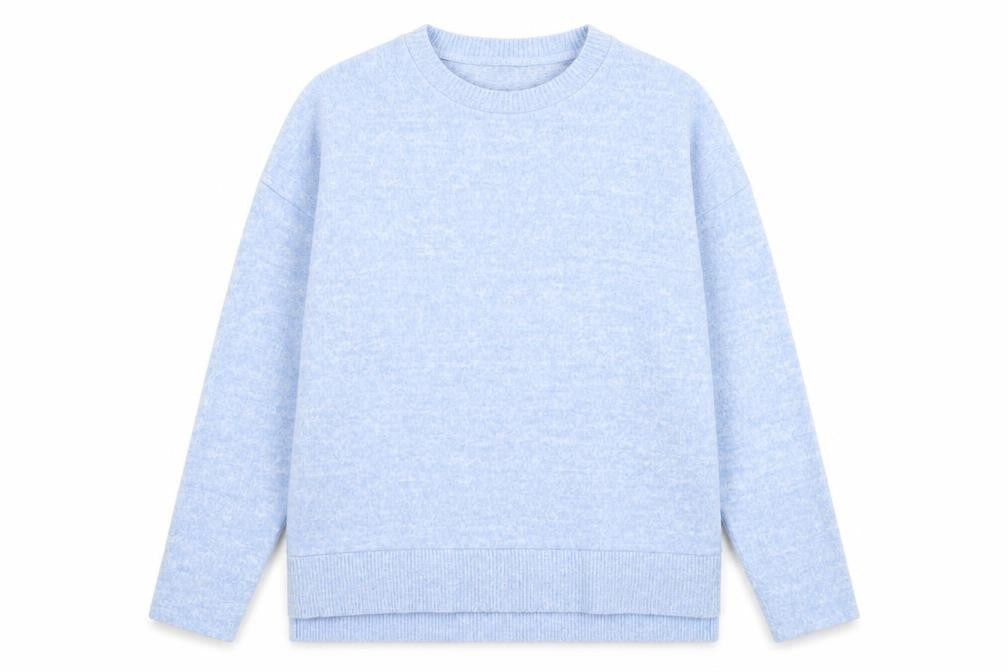 Womens UK Size XS Stradivarius Blue Pullover Jumper