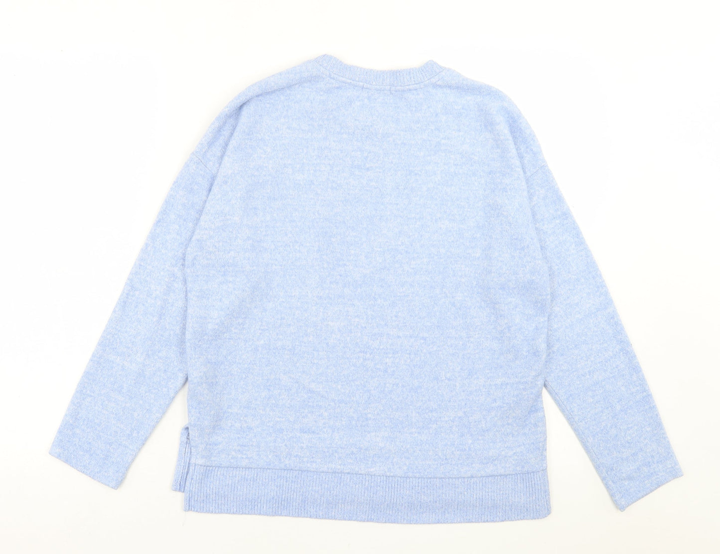 Womens UK Size XS Stradivarius Blue Pullover Jumper