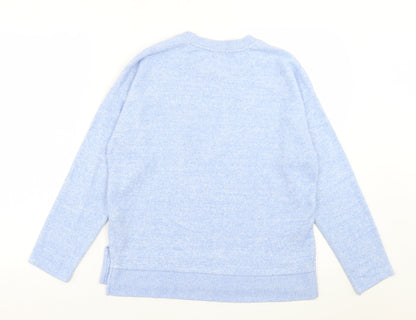 Womens UK Size XS Stradivarius Blue Pullover Jumper