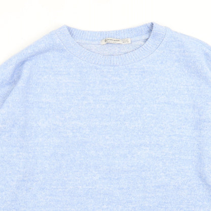 Womens UK Size XS Stradivarius Blue Pullover Jumper
