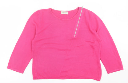 Womens UK Size 14 Topshop Pink Pullover Jumper