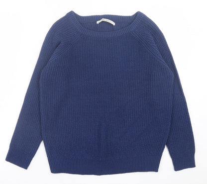 Womens UK Size S TRU Blue Pullover Jumper
