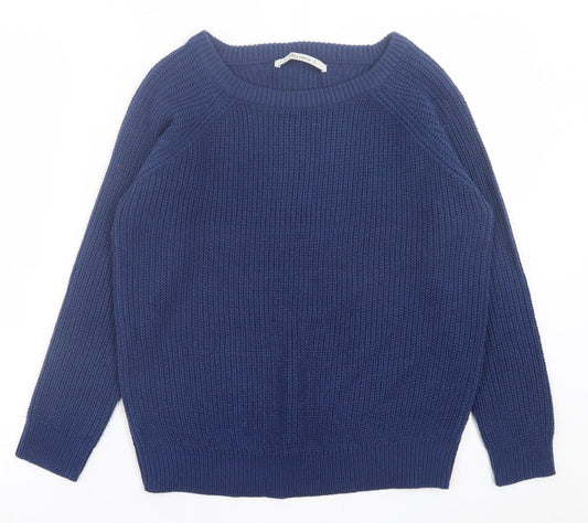 Womens UK Size S TRU Blue Pullover Jumper