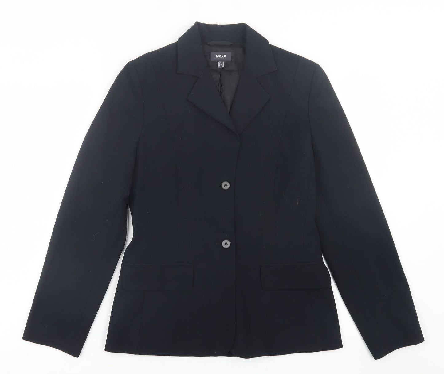 Mexx Womens Blue  Polyester Jacket Suit Jacket Size 10