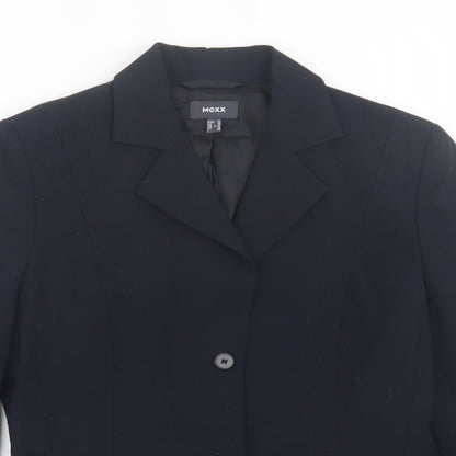 Mexx Womens Blue  Polyester Jacket Suit Jacket Size 10