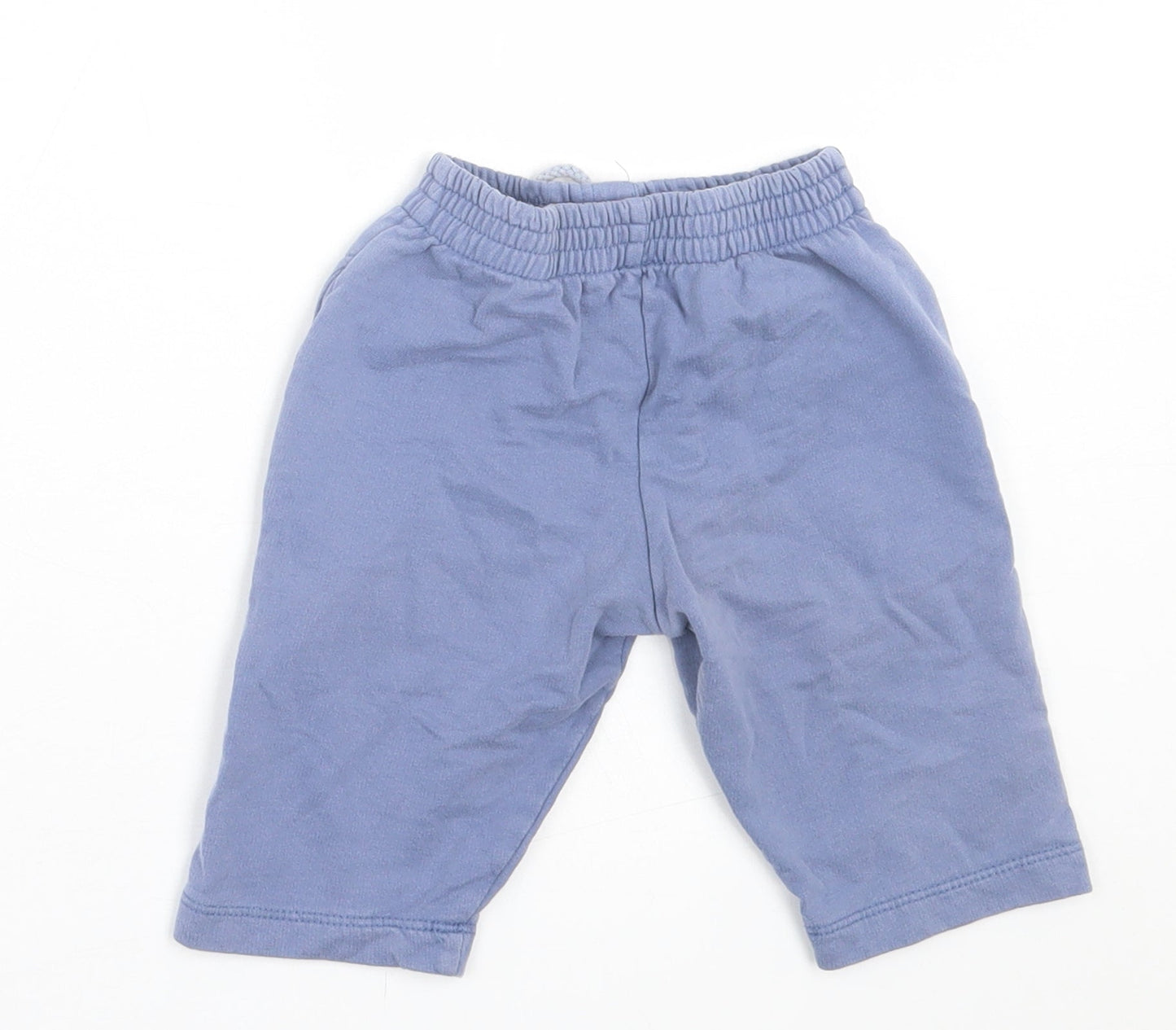 TU Boys Blue  Cotton Cropped Trousers Size 3-6 Months  Tie