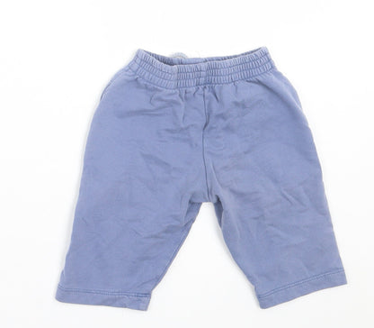 TU Boys Blue  Cotton Cropped Trousers Size 3-6 Months  Tie