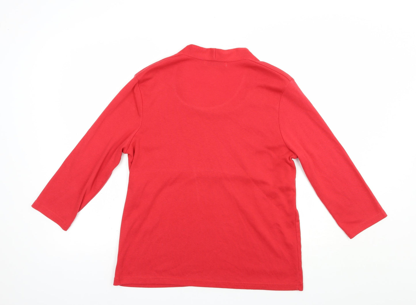 Womens UK Size 18 Emreco Red Basic T-Shirt