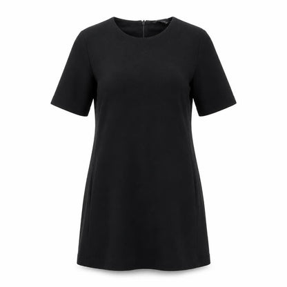 H&M Womens Black  Viscose Shift  Size XS  Round Neck Zip