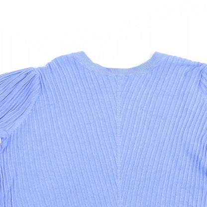 Womens UK Size 14 Marks and Spencer Blue Pullover Jumper