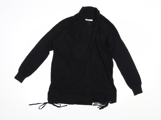 George Womens Black Collared  Viscose Cardigan Jumper Size 8