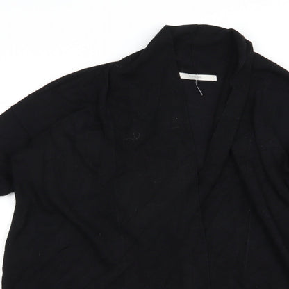 George Womens Black Collared  Viscose Cardigan Jumper Size 8