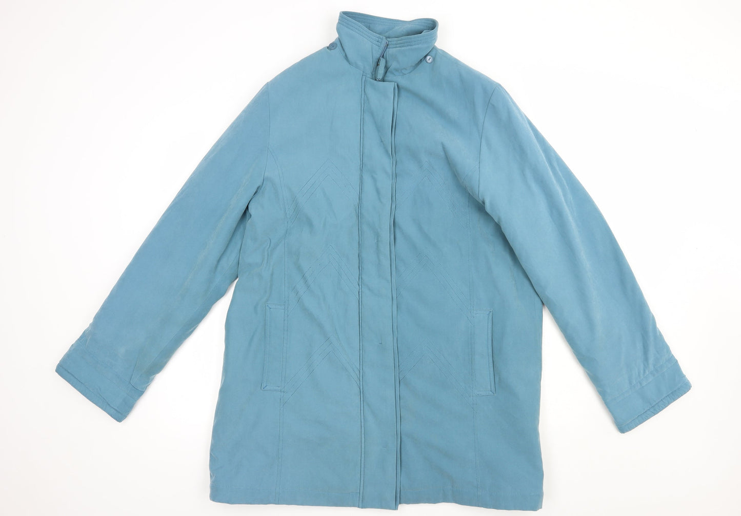 Klass Womens Green   Parka Coat Size L  Zip