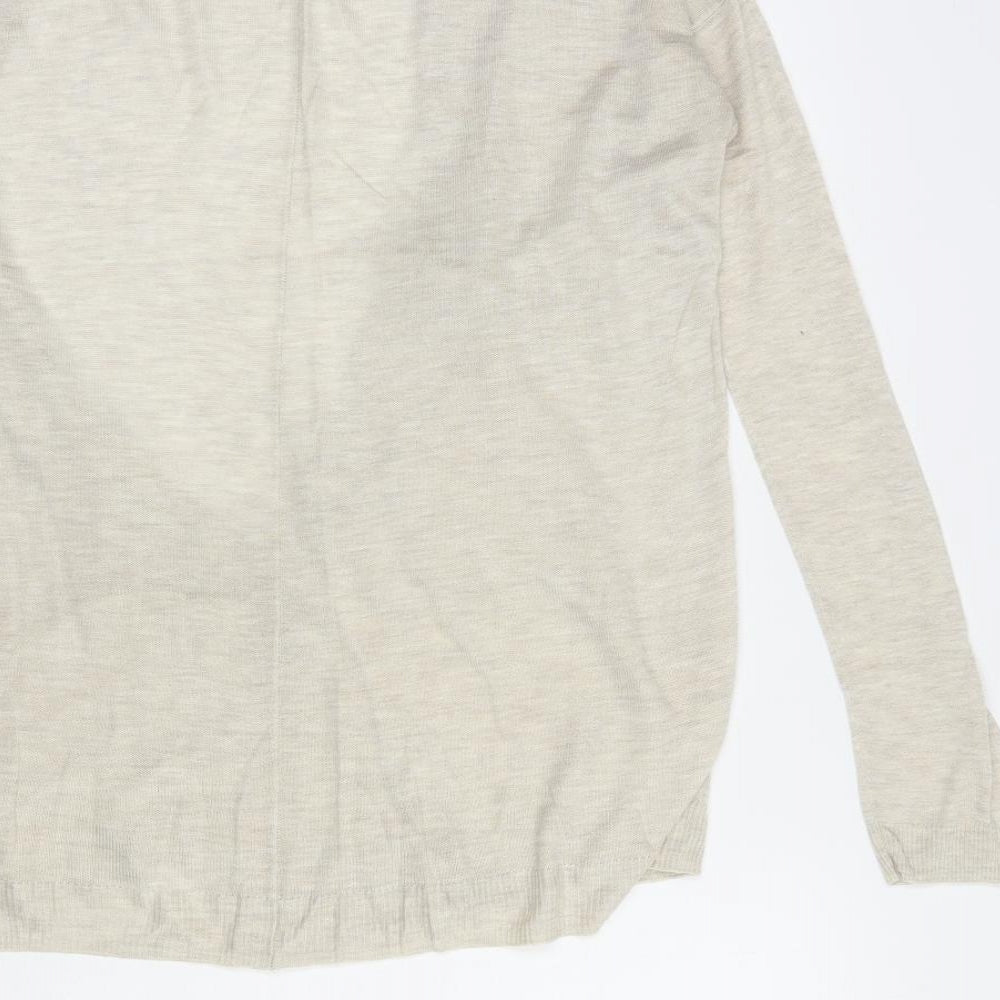Womens UK Size XS H&M Beige Cardigan Jumper