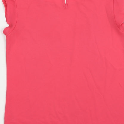 Womens UK Size 8 New Look Pink Basic Blouse