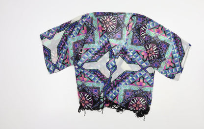 Womens UK Size S Atmosphere Multicoloured Kimono Blouse