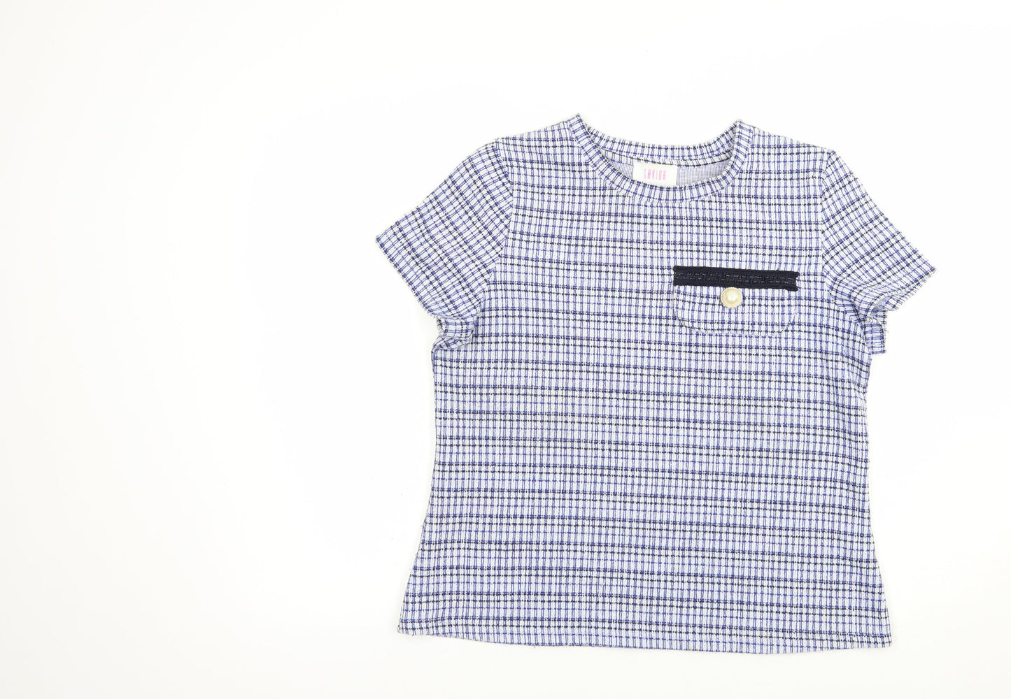 Womens UK Size M Savida Blue Basic Blouse