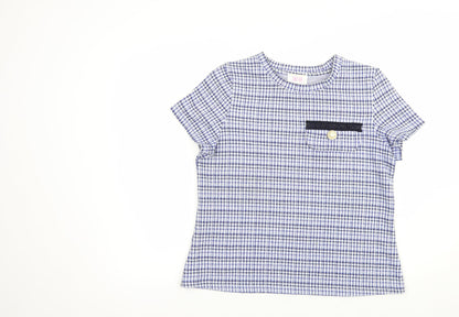 Womens UK Size M Savida Blue Basic Blouse