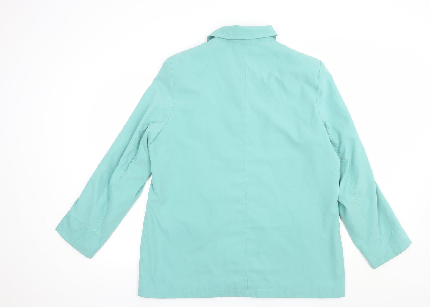 Womens UK Size 16 EWM Green Pea Coat