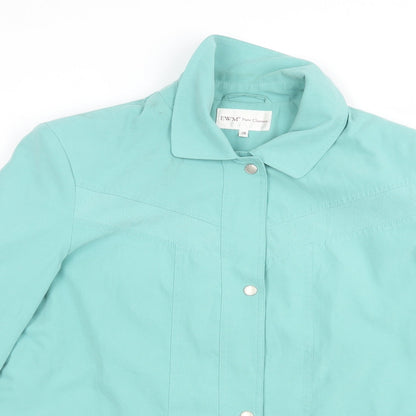 Womens UK Size 16 EWM Green Pea Coat