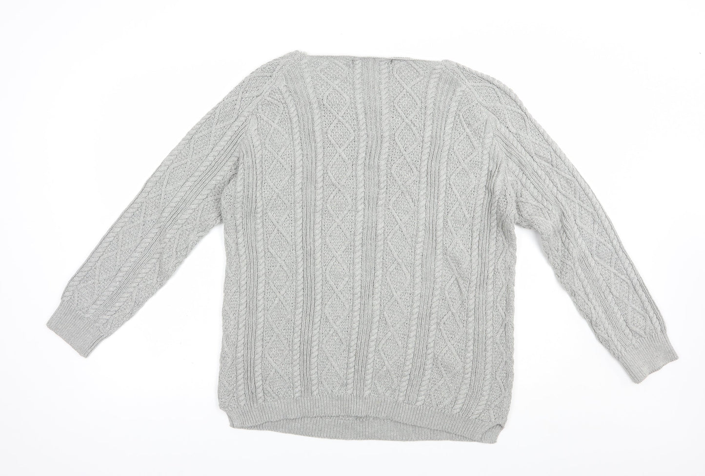 Womens UK Size XL Tru Collection Grey Pullover Jumper