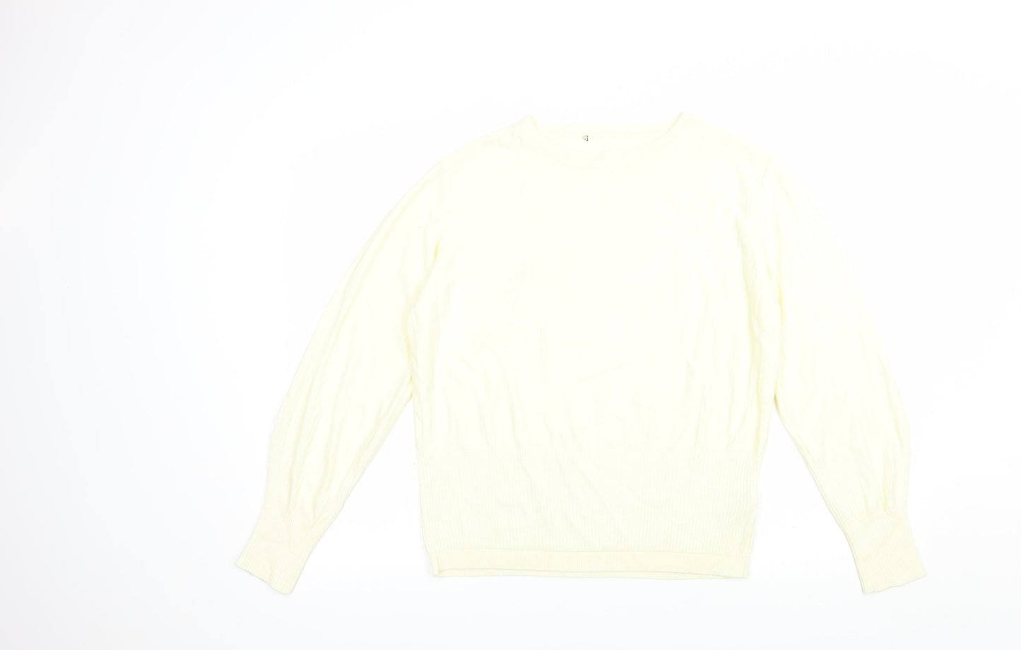 Womens UK Size 14 Marks and Spencer Ivory Pullover Jumper