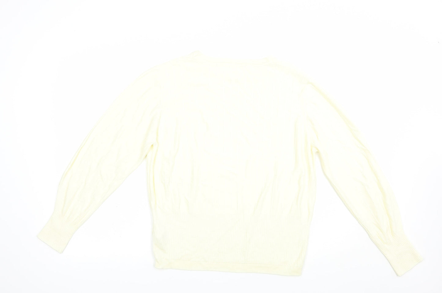 Womens UK Size 14 Marks and Spencer Ivory Pullover Jumper
