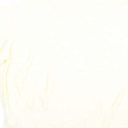 Womens UK Size 14 Marks and Spencer Ivory Pullover Jumper