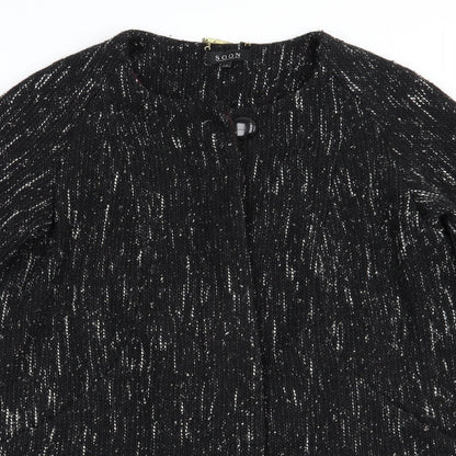 Soon Womens Black   Pea Coat Coat Size 12  Button