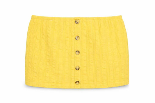 Womens UK Size 14 New Look Yellow Cropped Tank