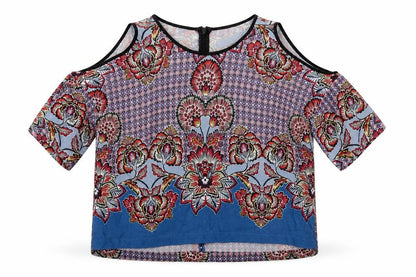 Womens UK Size 6 Topshop Blue Basic Blouse