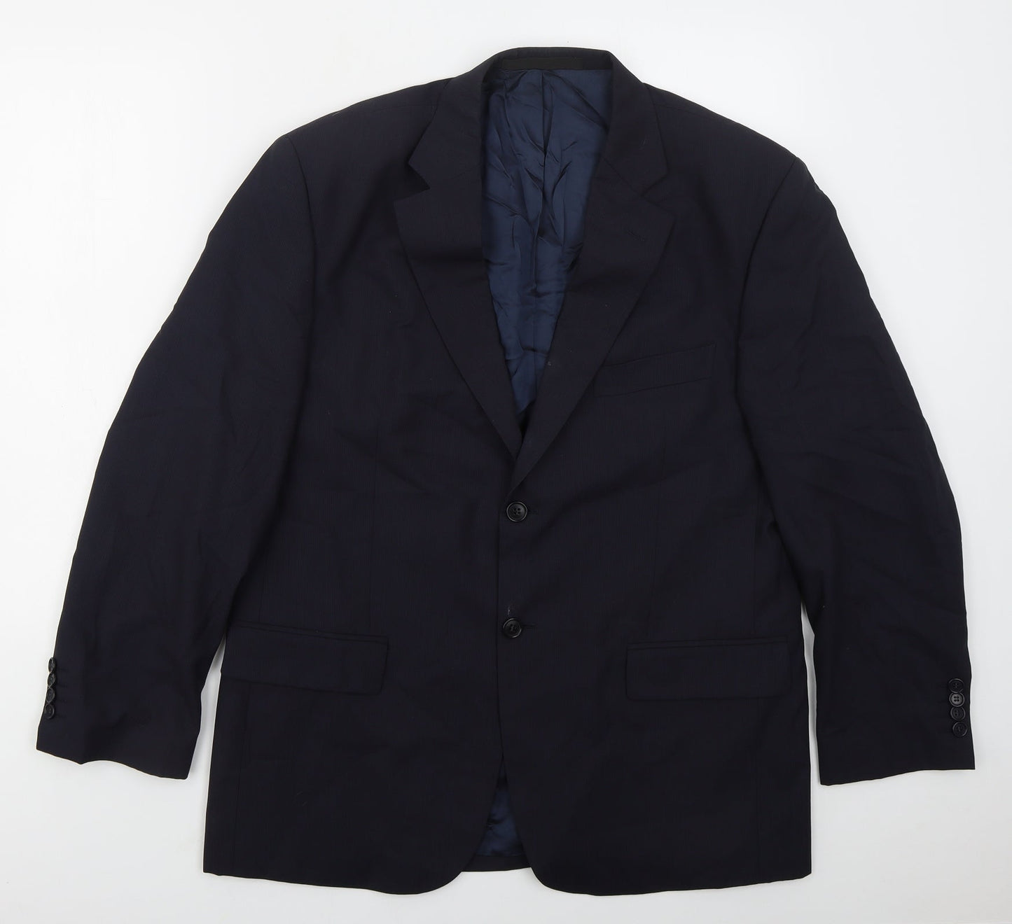 Mens UK Size 42 Marks and Spencer Regular Blue Suit Jacket