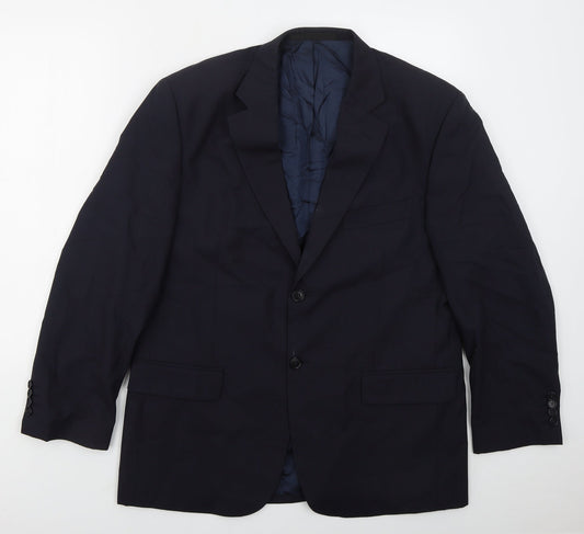 Mens UK Size 42 Marks and Spencer Regular Blue Suit Jacket