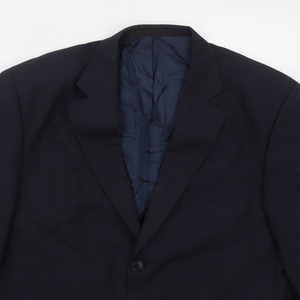 Mens UK Size 42 Marks and Spencer Regular Blue Suit Jacket