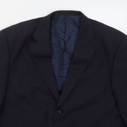 Mens UK Size 42 Marks and Spencer Regular Blue Suit Jacket