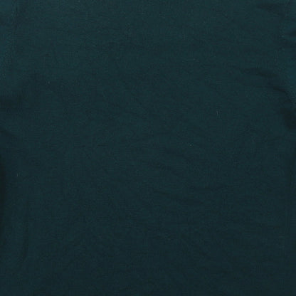 C&A Womens Green Round Neck  Polyester Pullover Jumper Size S