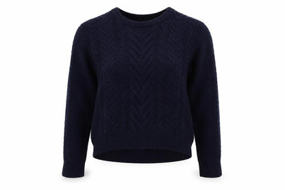 H&M Womens Blue Crew Neck  Cotton Pullover Jumper Size S