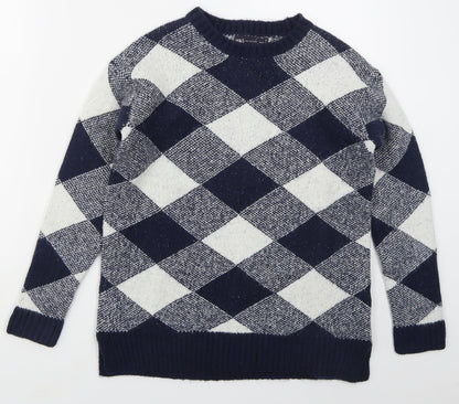 Womens UK Size S Marks and Spencer Blue Pullover Jumper