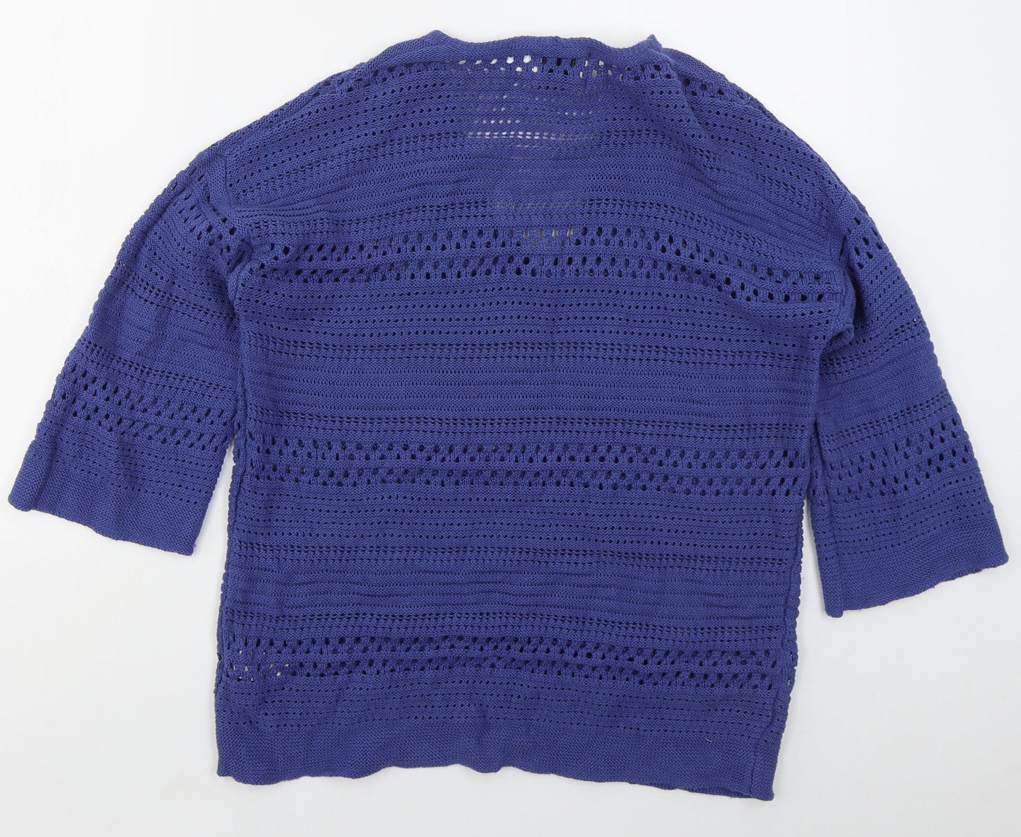 Womens UK Size M Papaya Blue Pullover Jumper