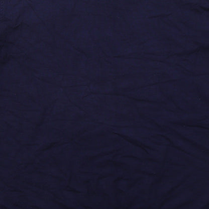 George Womens Blue Crew Neck  Viscose Pullover Jumper Size 14